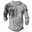 Men's Graphic Viking Henley Shirt Tee Long Sleeve 3D Print Vintage Fashion Designer Outdoor Casual Daily Spring &  Fall Navy Blue Brown Green Gray Henley Henley T-Shirt
