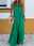 Women's Casual Dress Long Dress Maxi Dress Ruched Vacation Beach Streetwear Maxi Halter Neck Sleeveless Black Red Green Color
