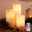 LED Candles Flameless Flickering Pillar Candles with Remote and Timer Battery Operated 3D Wick Real Wax Ivory Warm Light LED Pillar Candles for Home Decoration Indoor Set of 3(D3 x H456 Inch)