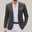Men's Blazer Jacket Wedding Guest Casual Casual Daily Fashion Casual All Seasons Polyester Solid Colored Basic Single Breasted Blazer Dark Gray Black Navy Blue