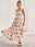 Women's Tank Dress Casual Geometric Maxi Dress U Neck Tassel Tie Regular Fit Daily Orange Summer