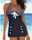 Women's Plus Size Swimwear Swimdresses Swimsuit Halter 2 Piece Printing Beach Wear Summer Polka Dot Sleeveless Bathing Suits