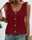 Women's Tank Top Eyelet top Dressy Tops Basic Plain Regular Tops Sleeveless Sleeveless U Neck Buttons Regular Fit Daily Weekend Light Blue claret Black White Pink