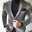 Men's Sport Coat Blazer Jacket Fashion Casual Solid Colored Blazer Grey Standard Fit Single Breasted One-button