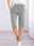 Women's Shorts Slacks Active Simple Casual Knee Length High Waist Plain Pocket Drawstring Elastic Waist Breathability Soft Comfortable Micro-elastic Vacation Casual Daily Weekend Dark Gray Wine Dark