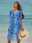 Women's Tie Dye Beach Dress Chiffon Tunic Dress Print V Neck Midi Dress Casual Summer Vacation Short Sleeve Summer