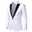 Men's Blazer Party Cocktail Party Formal Evening Charm Spring Fall Polyester Color Block Single Breasted One-button Blazer Black White