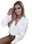 Women's Lace Shirt Blouse Eyelet top White Lace Shirt Lace Daily Elegant Fashion Basic V Neck White Spring Fall