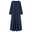 Women‘s Plus Size Curve Casual Dress Pure Color V Neck Long Sleeve Winter Fall Basic Casual Maxi long Dress Daily Vacation Dress