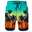 Men's Board Shorts Swim Shorts Swim Trunks Summer Shorts Beach Shorts Drawstring Elastic Waist 3D Print Graphic Coconut Tree Breathable Quick Dry Short Casual Daily Holiday Streetwear Hawaiian Black