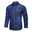Men's Shirt Summer Shirt Button Up Shirt Casual Shirt Jeans Shirt Denim Shirt Blue Light Blue Long Sleeve Plain Turndown Street Casual Button-Down Clothing Apparel Cotton Denim Fashion Classic