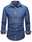 Men's Shirt Summer Shirt Button Up Shirt Casual Shirt White Pink Blue Green Long Sleeve Plain Lapel Street Vacation Basic Clothing Apparel Fashion Leisure