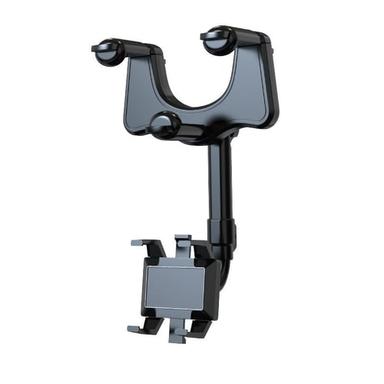 360° Rotate Review Mirror Phone Holder for Car Buckle Type Universal Adjustable Telescopic Car Rotatable Phone Holder for Car Compatible with All Mobile Phone Accessory
