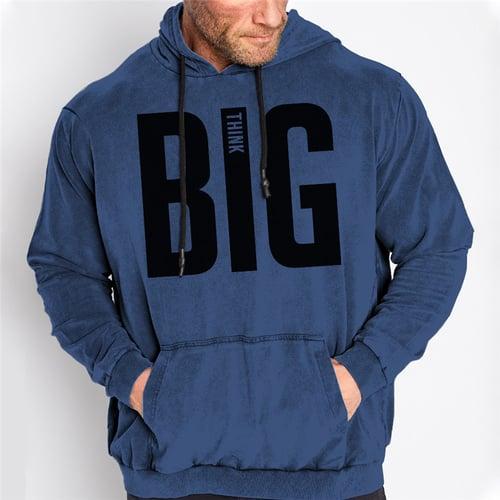 Men's Plus Size Pullover Hoodie Sweatshirt Big and Tall 3D Print Hooded Pocket Long Sleeve Spring &  Fall Fashion Streetwear Basic Comfortable Work Daily Wear Tops