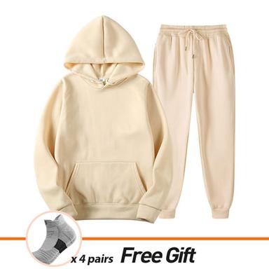 Men's Women's Tracksuit Sweatsuit Casual Fall Long Sleeve Velvet Thermal Warm Soft Fitness Running Jogging Sportswear Activewear Solid Colored Dark Grey Black White