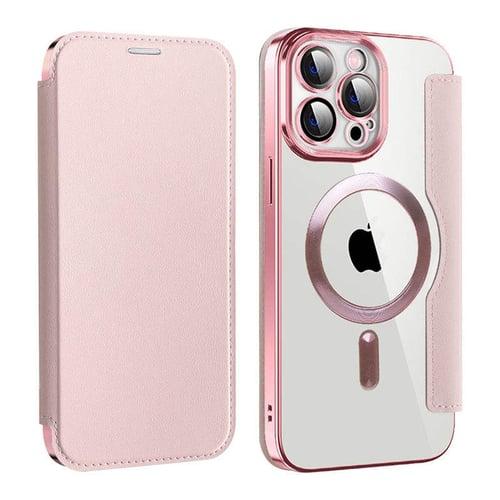 Phone Case For Apple AirTag iPhone 16 iPhone 15 Pro Max Plus 14 13 12 11 Wallet Case With Magsafe Transparent Card Slot Retro TPU PU Leather