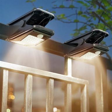 LED Solar Garden Light Outdoor Clip-on Motion Sensing Light IP65 Waterproof Camping Light for Fence Deck Wall Camping Tent Patio