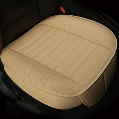 Car Seat Cushion Cover Universal 5D Bamboo Charcoal Leather Breathable Chair Cushion Cover Auto Seat Waterproof Protector All-inclusive