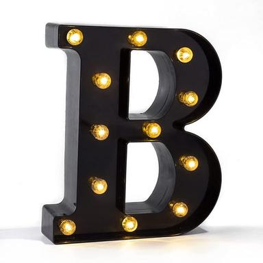 LED Alphabet & Arabic Marquee Lights, Battery Powered Black Letters LED for Events Wedding Party Birthday Home Bar Newly Design Cool Black
