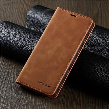 Phone Case For Samsung Galaxy S24 S23 S22 S21 S20 Plus Ultra A14 A54 A73 A53 A33 S10 S25 Ultra Wallet Case Flip with Stand Holder With Card Holder Magnetic Flip Solid Colored PU Leather