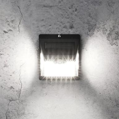 1pc Solar Motion Sensor Light 40LED Tri-side Outdoor Solar Light Waterproof for Lane Courtyard Garage Porch Wireless Safety Lighting 6500K Pure White Black