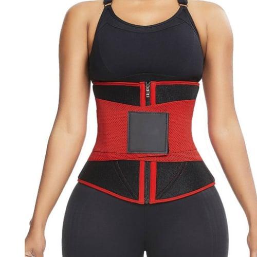 Women's Waist Trainer Shapewears Tummy Control Push Up Basic Office Valentine's Day Yoga Running Sport Breathable Underbust Corset Solid Color Zipper Hook and Loop Home Outfits