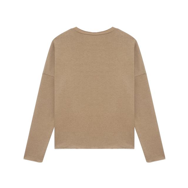 Women's Oversized Sweatshirt Pullover Text Daily Sports Print Monograms Black Blue Khaki Active Streetwear Loose Fit Round Neck Long Sleeve Without Lining Micro-elastic Fall & Winter